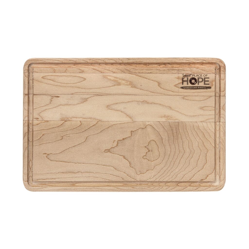 Share Hope Engraved Wooden Cutting Board | Maple or Walnut Christian Serving Board | Housewarming Gift