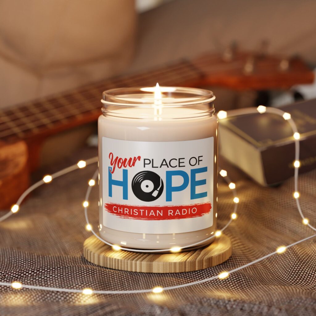 Your Place of Hope 9oz Scented Soy Candle | Christian Radio Gift | Faith-Inspired Home Fragrance