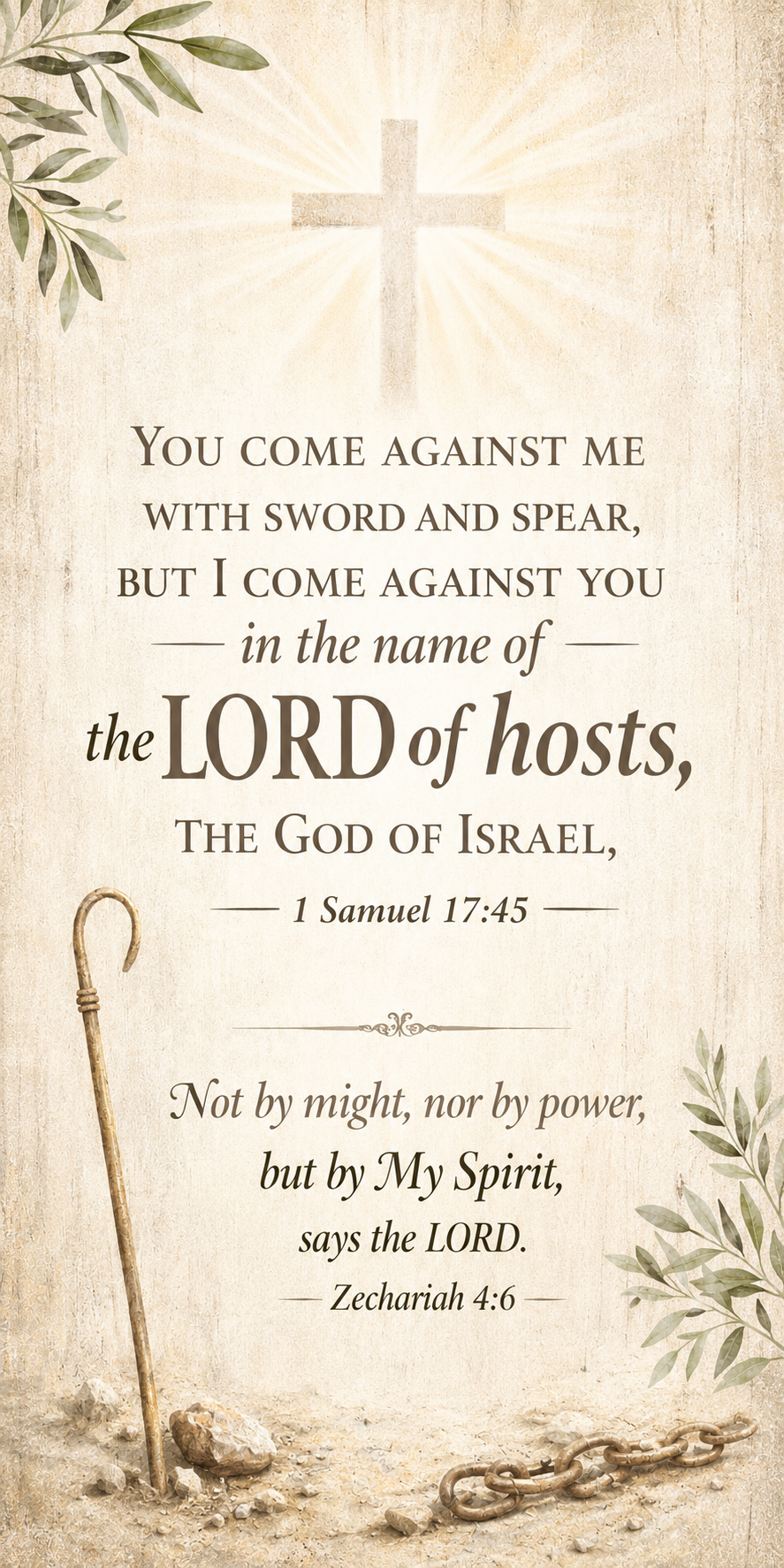 Lord of Hosts Scripture Printable Wall Art | Powerful Christian Bible Verse Decor Digital Poster | Faith Gift