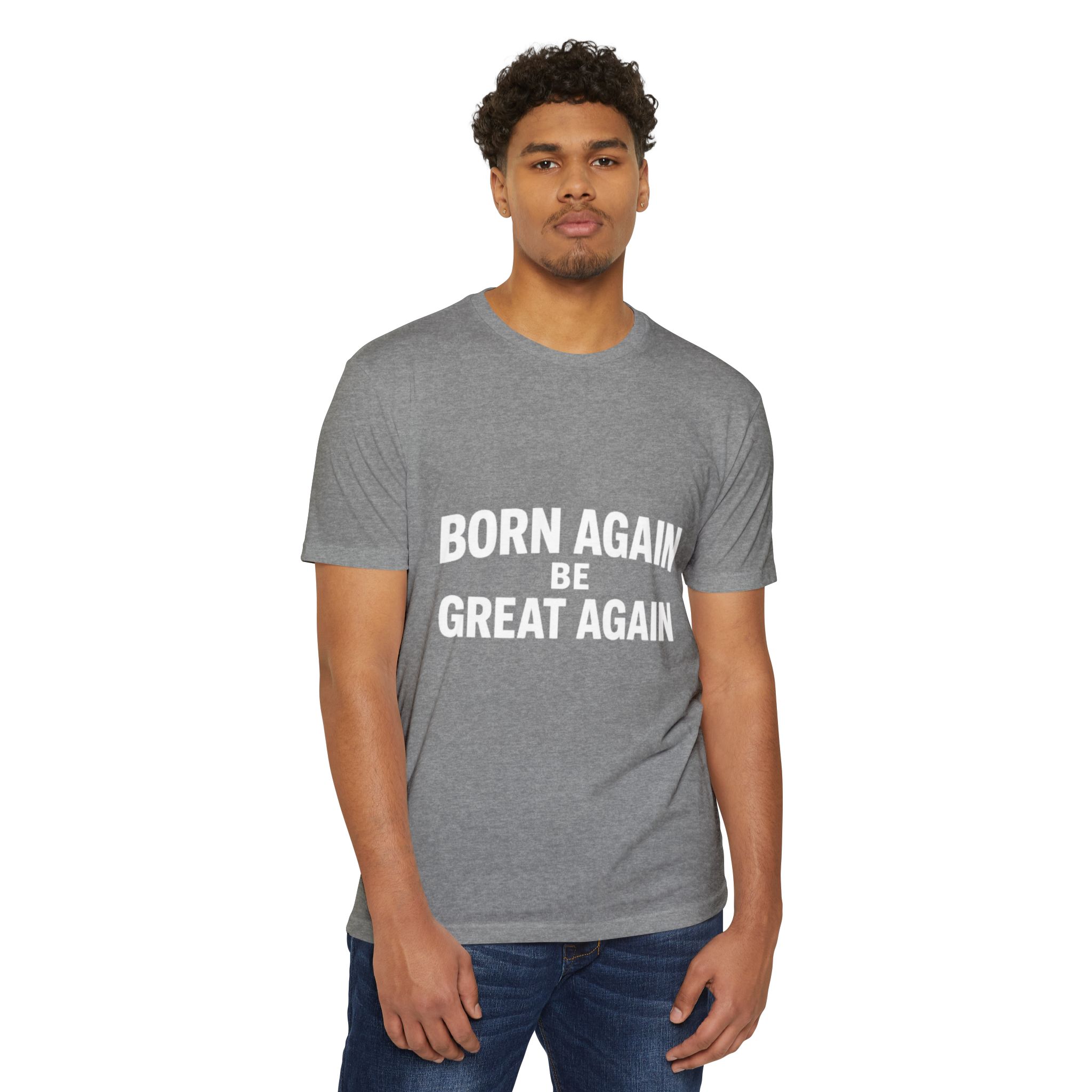 Born Again Be Great Again T-Shirt | Christian Statement Apparel Cap | Faith Gift - Image 23