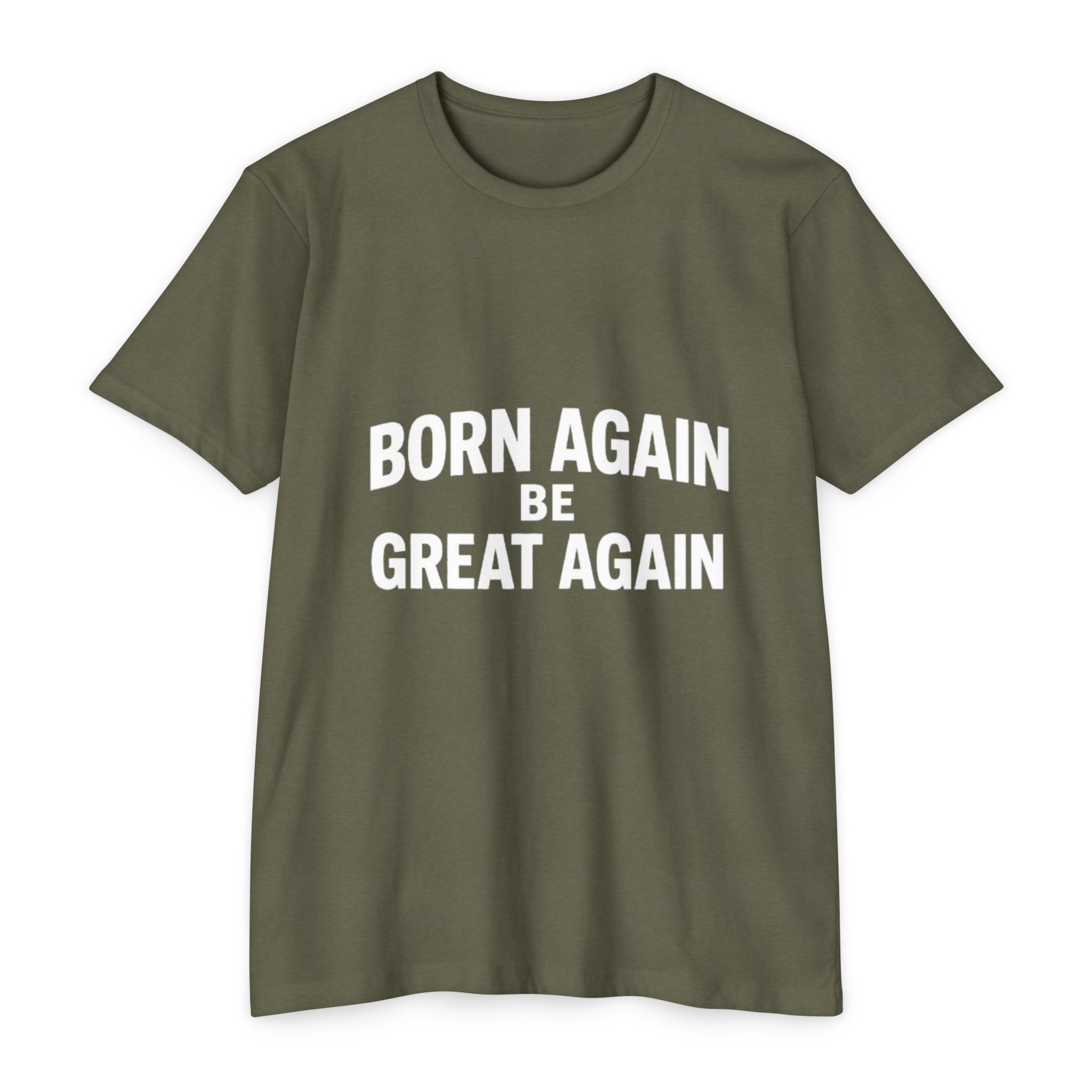 Born Again Be Great Again T-Shirt | Christian Statement Apparel Cap | Faith Gift - Image 9