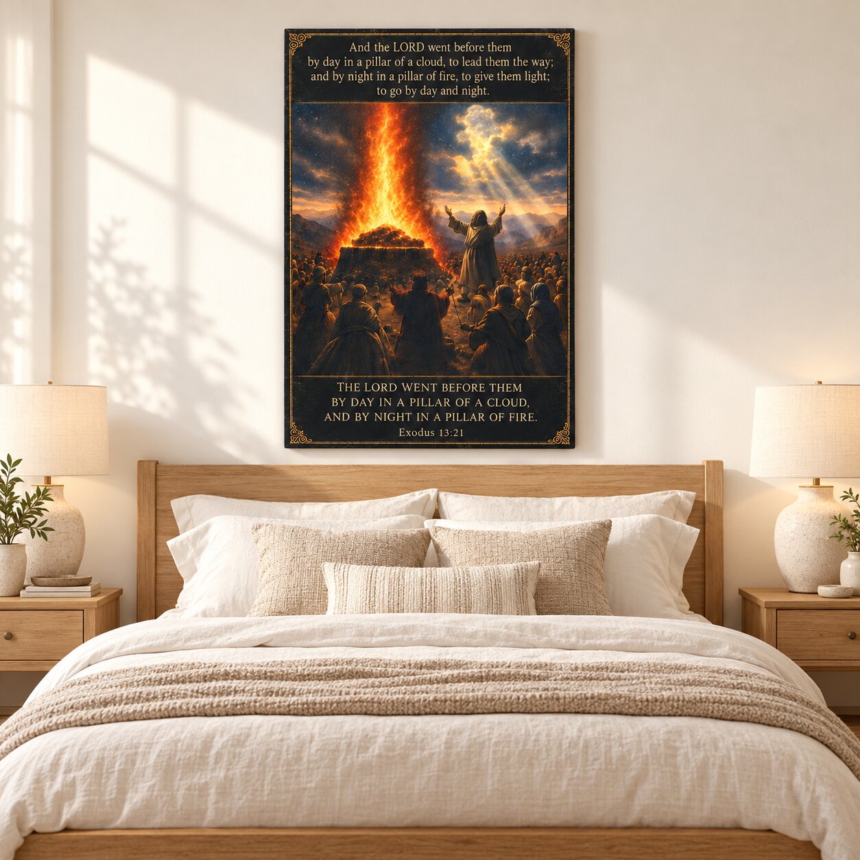 Elijah at Mount Carmel Canvas Wall Art | 1 Kings Biblical Prophet Decor | Faith Gift - Image 4
