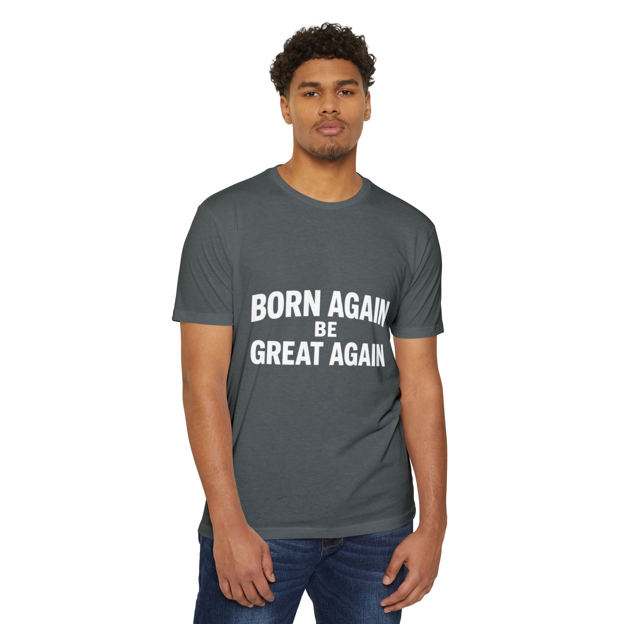 Born Again Be Great Again T-Shirt | Christian Statement Apparel Cap | Faith Gift - Image 15
