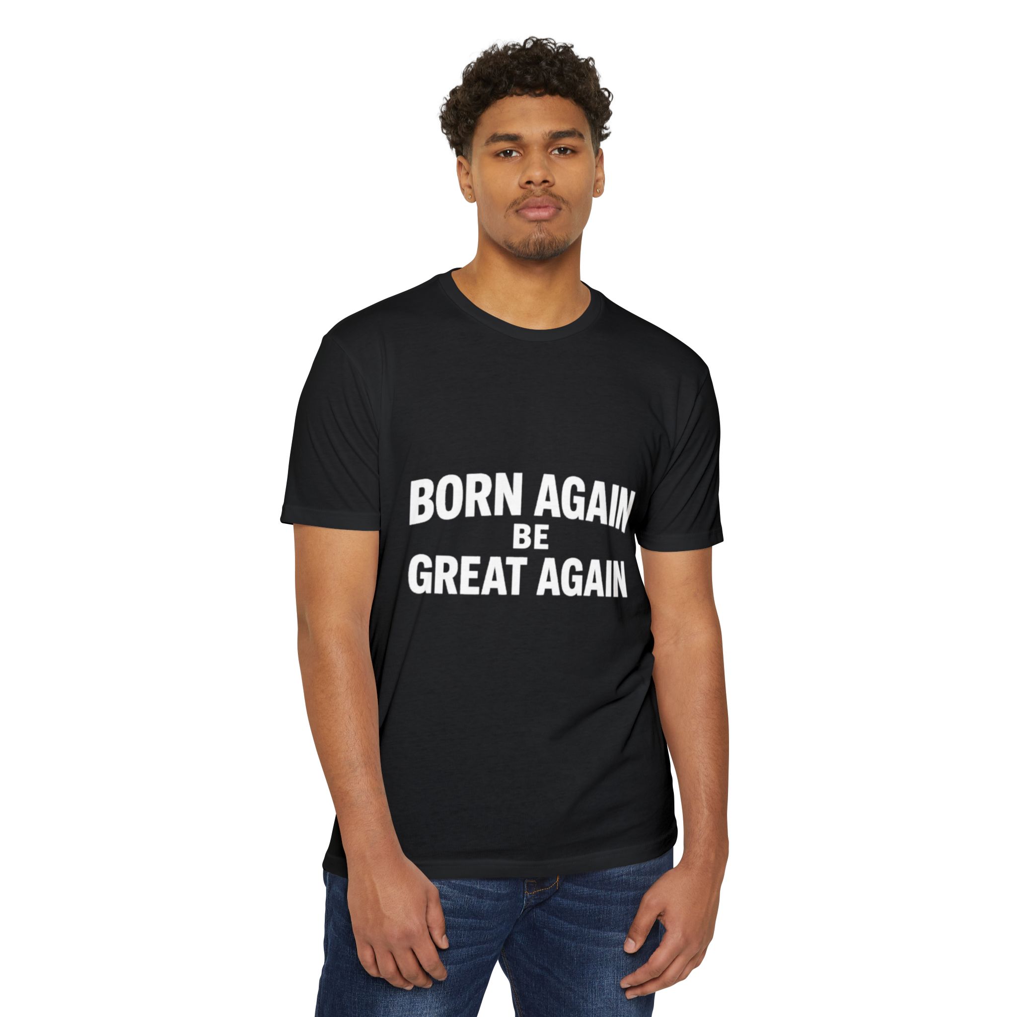 Born Again Be Great Again T-Shirt | Christian Statement Apparel Cap | Faith Gift - Image 31