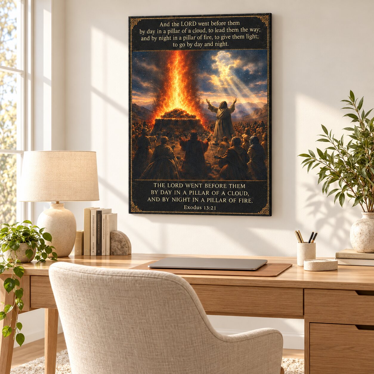 Elijah at Mount Carmel Canvas Wall Art | 1 Kings Biblical Prophet Decor | Faith Gift - Image 5