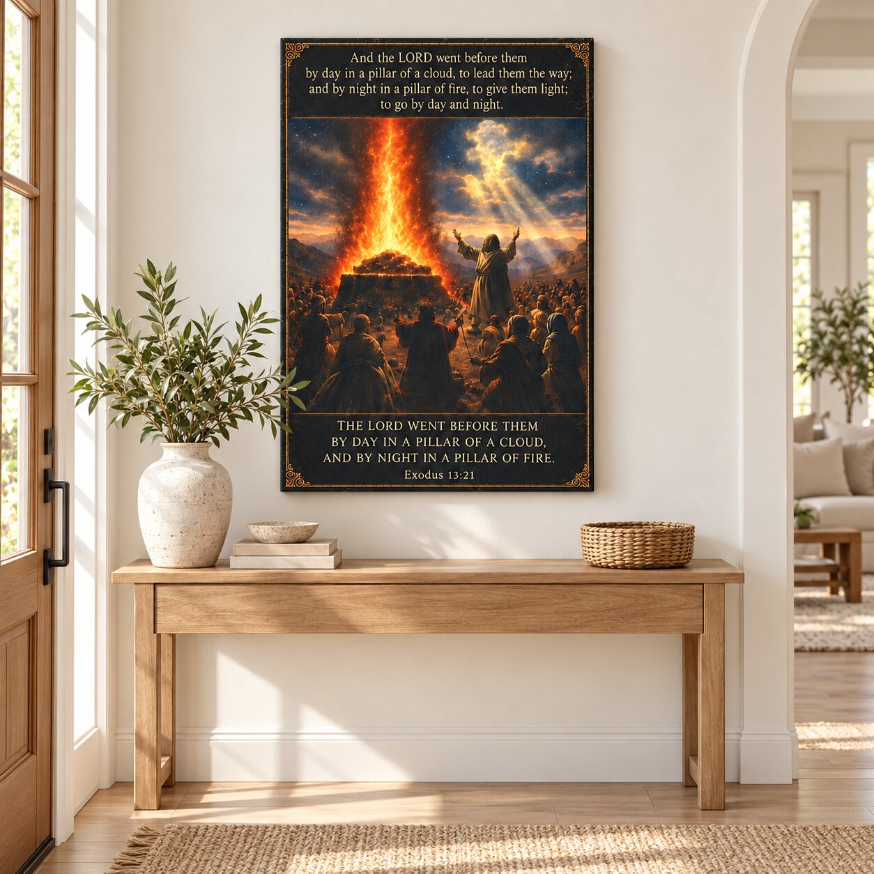 Elijah at Mount Carmel Canvas Wall Art | 1 Kings Biblical Prophet Decor | Faith Gift - Image 7