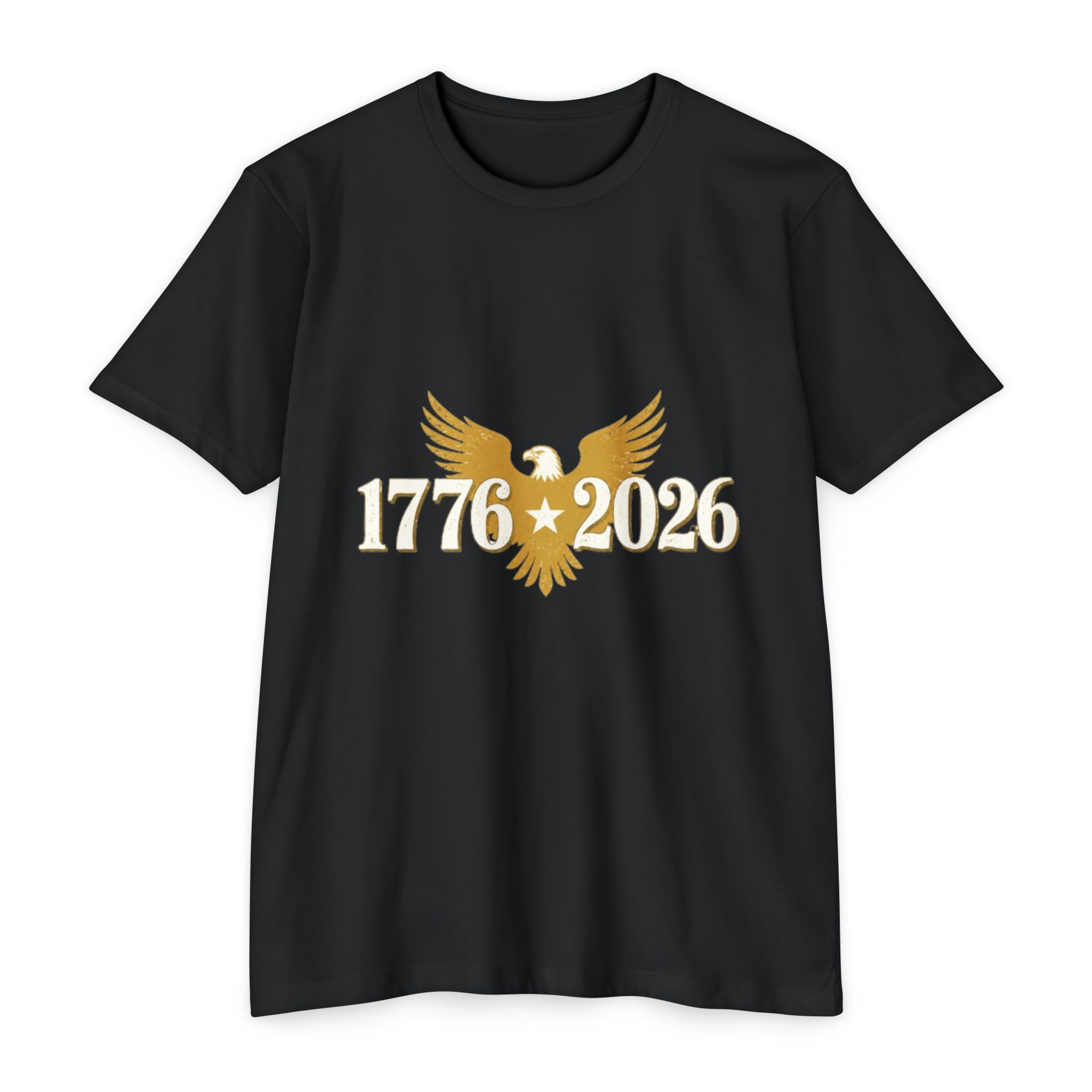 1776–2026 American Eagle & Liberty Bell Patriotic T-Shirt | America’s 250th Anniversary Apparel | Patriotic Gift - Image 2
