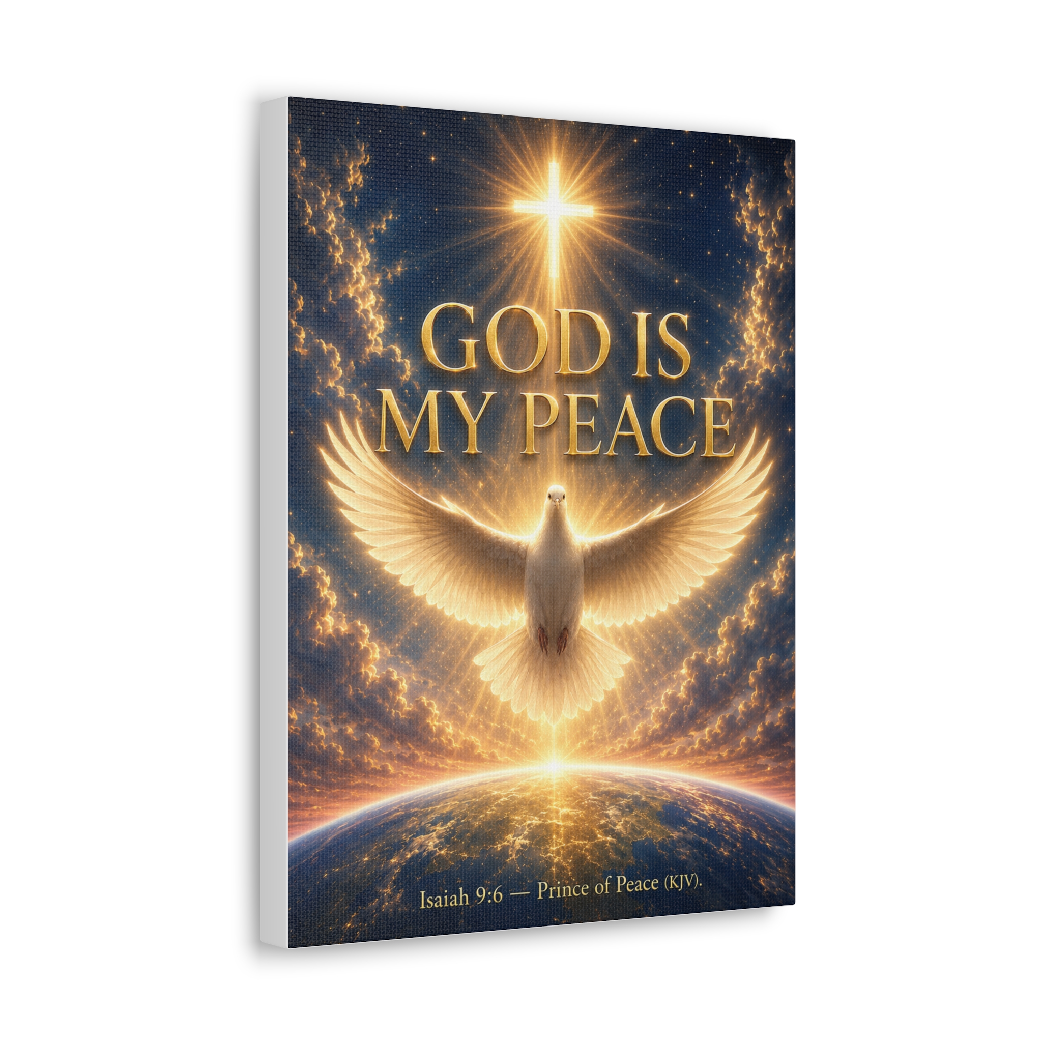 My Peace I Give You Canvas Wall Art | Calming Jesus Christian Decor | Faith Gift - Image 3