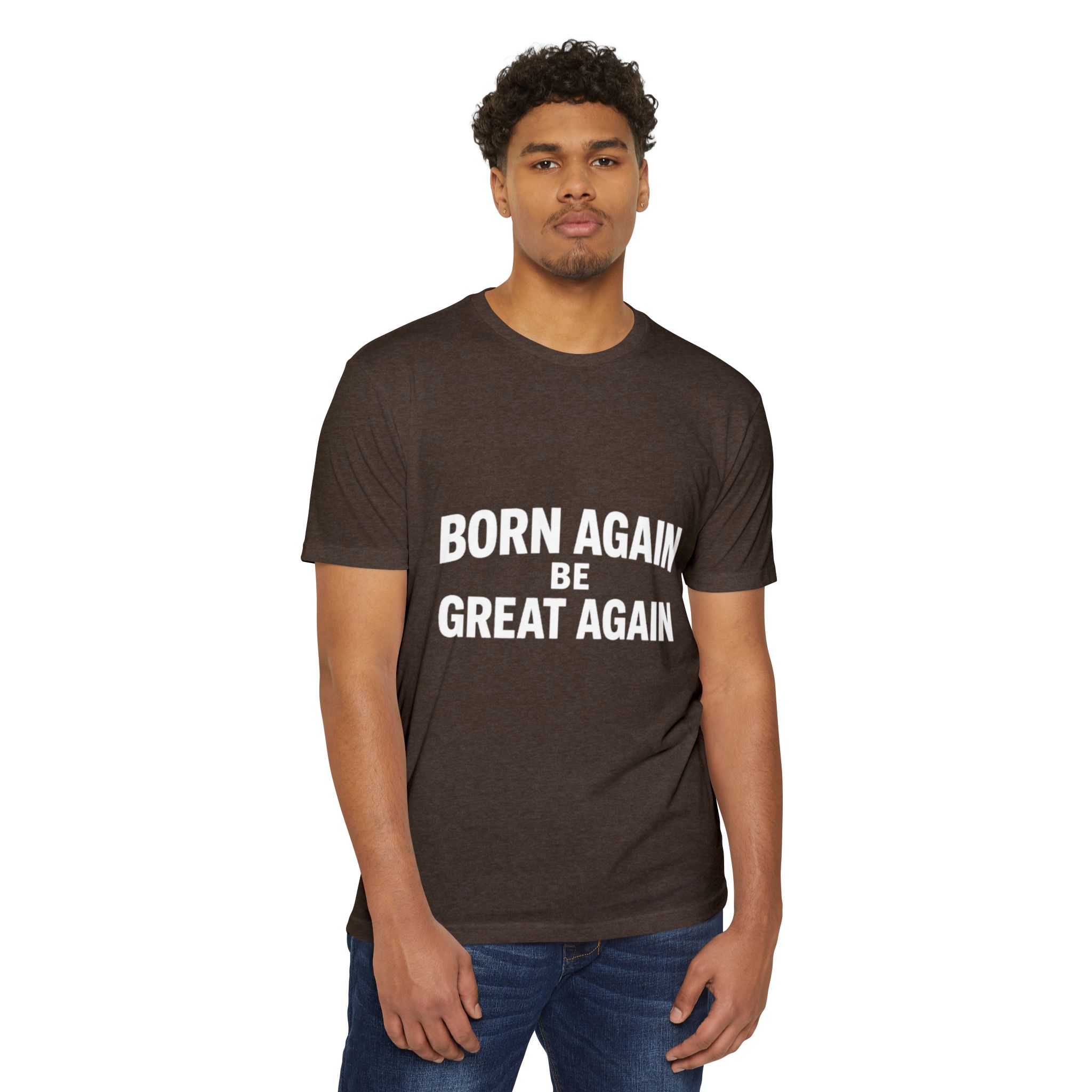 Born Again Be Great Again T-Shirt | Christian Statement Apparel Cap | Faith Gift - Image 7