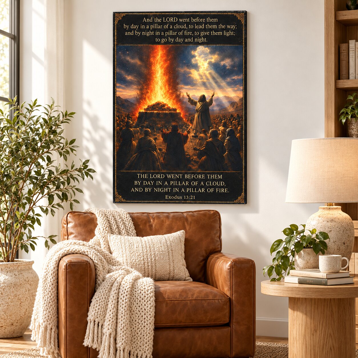 Elijah at Mount Carmel Canvas Wall Art | 1 Kings Biblical Prophet Decor | Faith Gift - Image 8