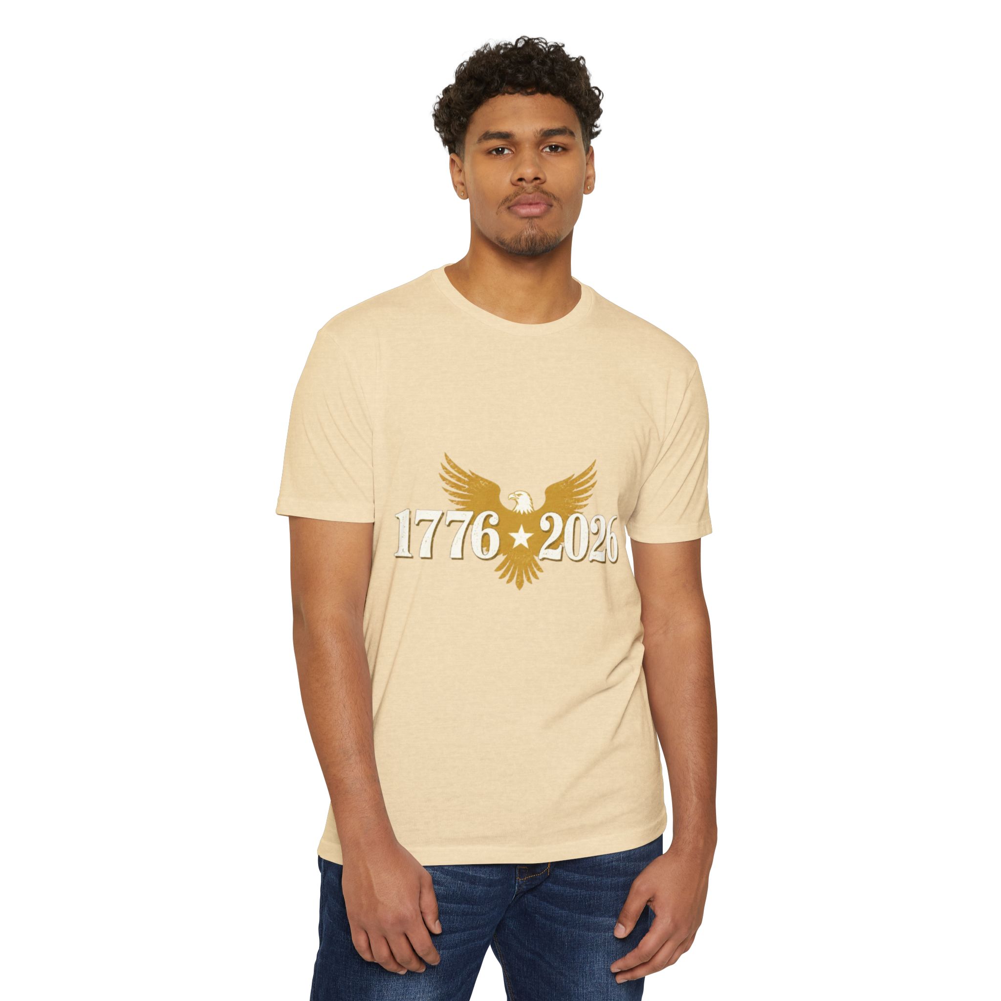 1776–2026 American Eagle & Liberty Bell Patriotic T-Shirt | America’s 250th Anniversary Apparel | Patriotic Gift - Image 7