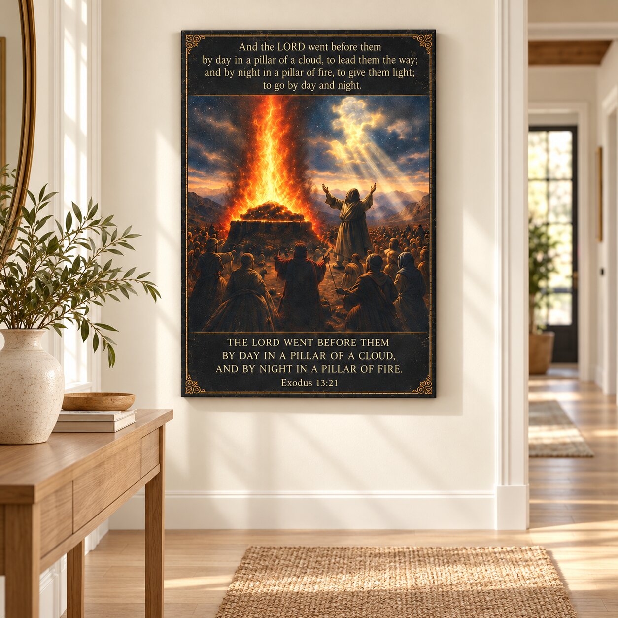 Elijah at Mount Carmel Canvas Wall Art | 1 Kings Biblical Prophet Decor | Faith Gift - Image 9