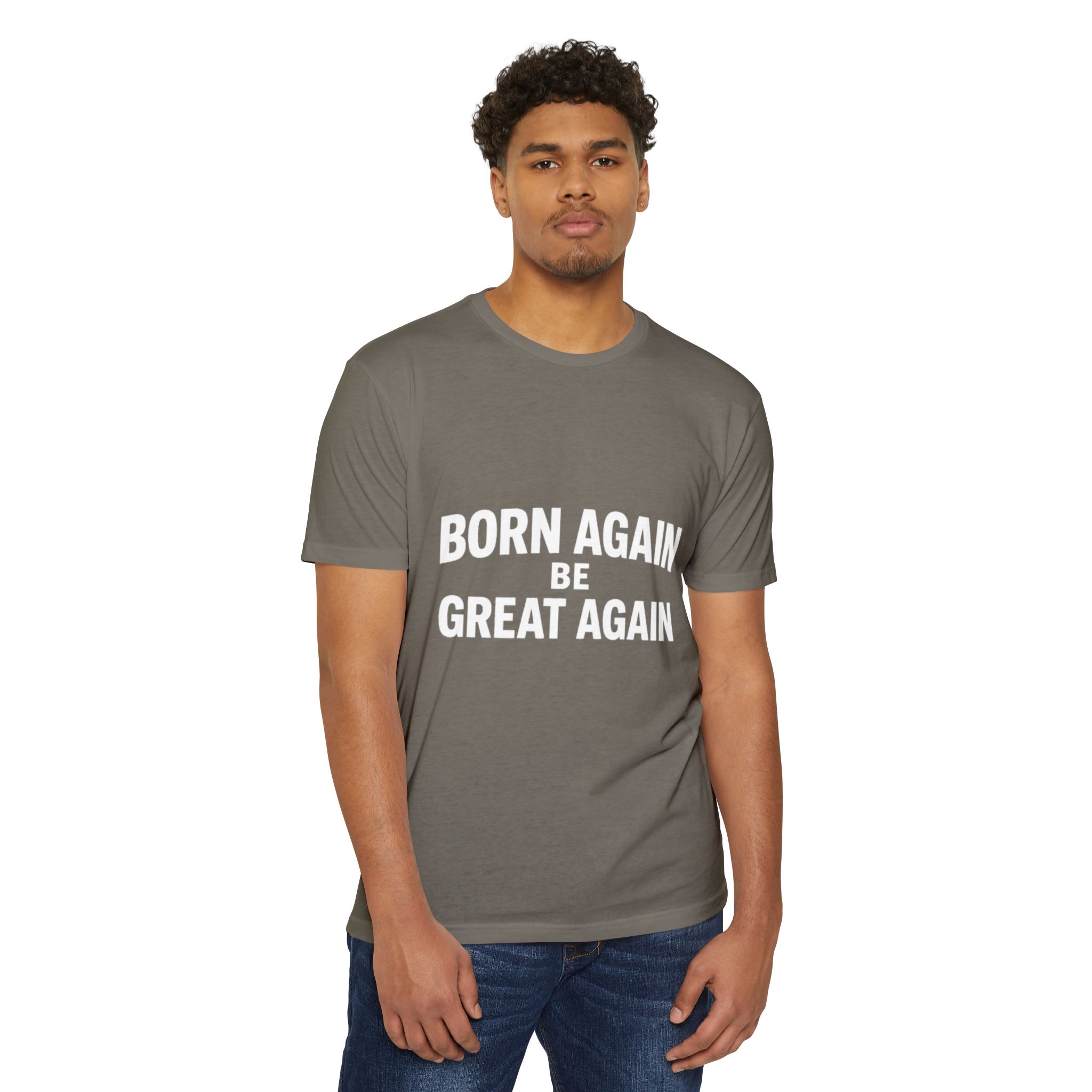 Born Again Be Great Again T-Shirt | Christian Statement Apparel Cap | Faith Gift - Image 3