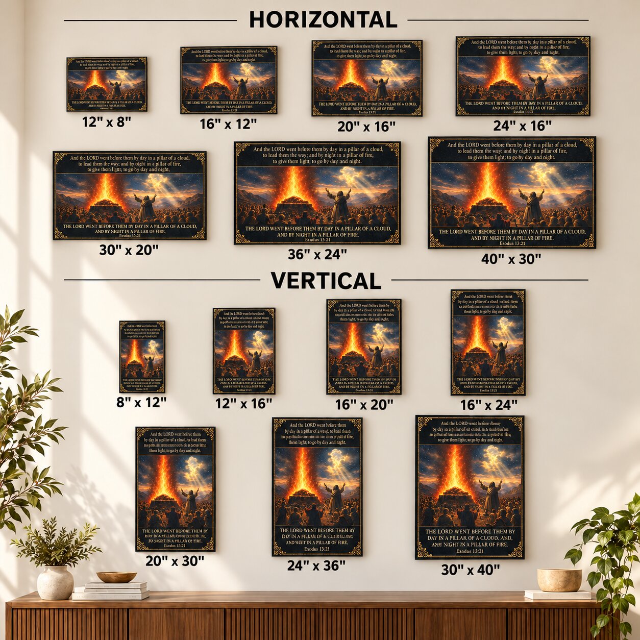 Elijah at Mount Carmel Canvas Wall Art | 1 Kings Biblical Prophet Decor | Faith Gift - Image 10