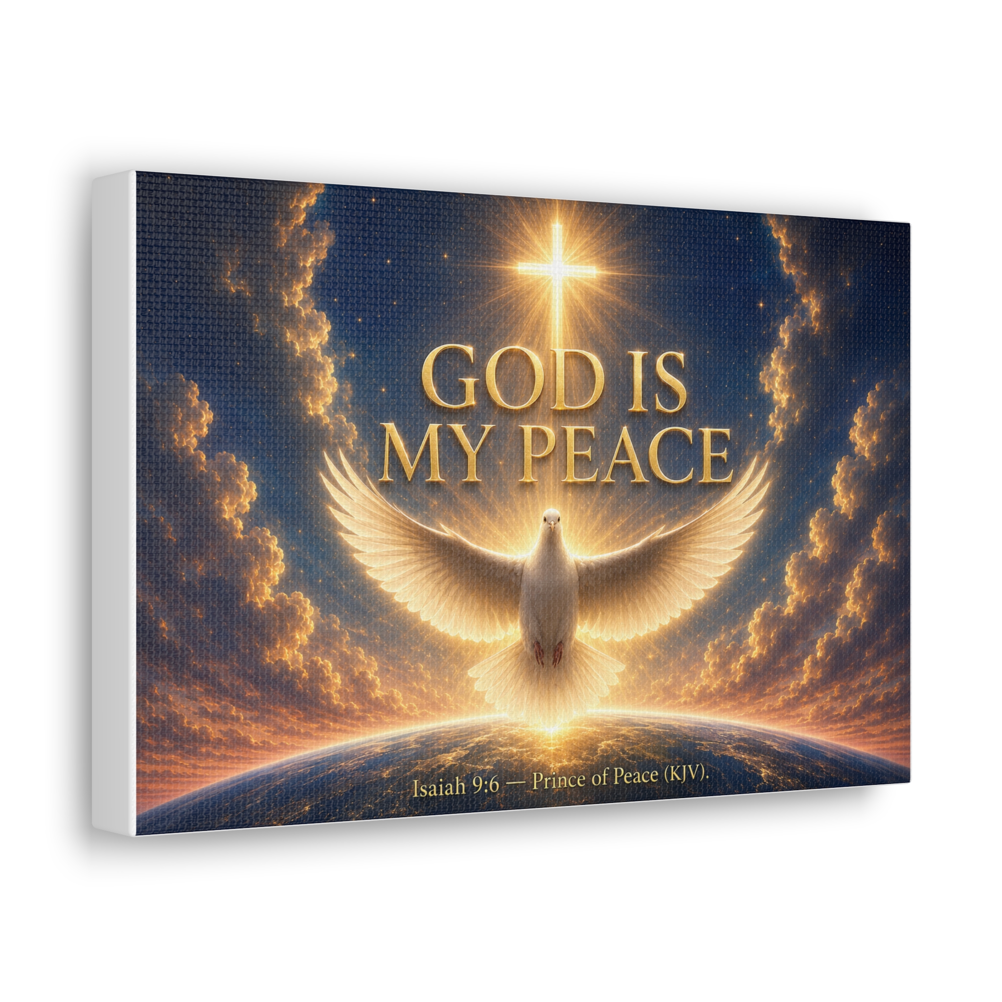 My Peace I Give You Canvas Wall Art | Calming Jesus Christian Decor | Faith Gift - Image 5