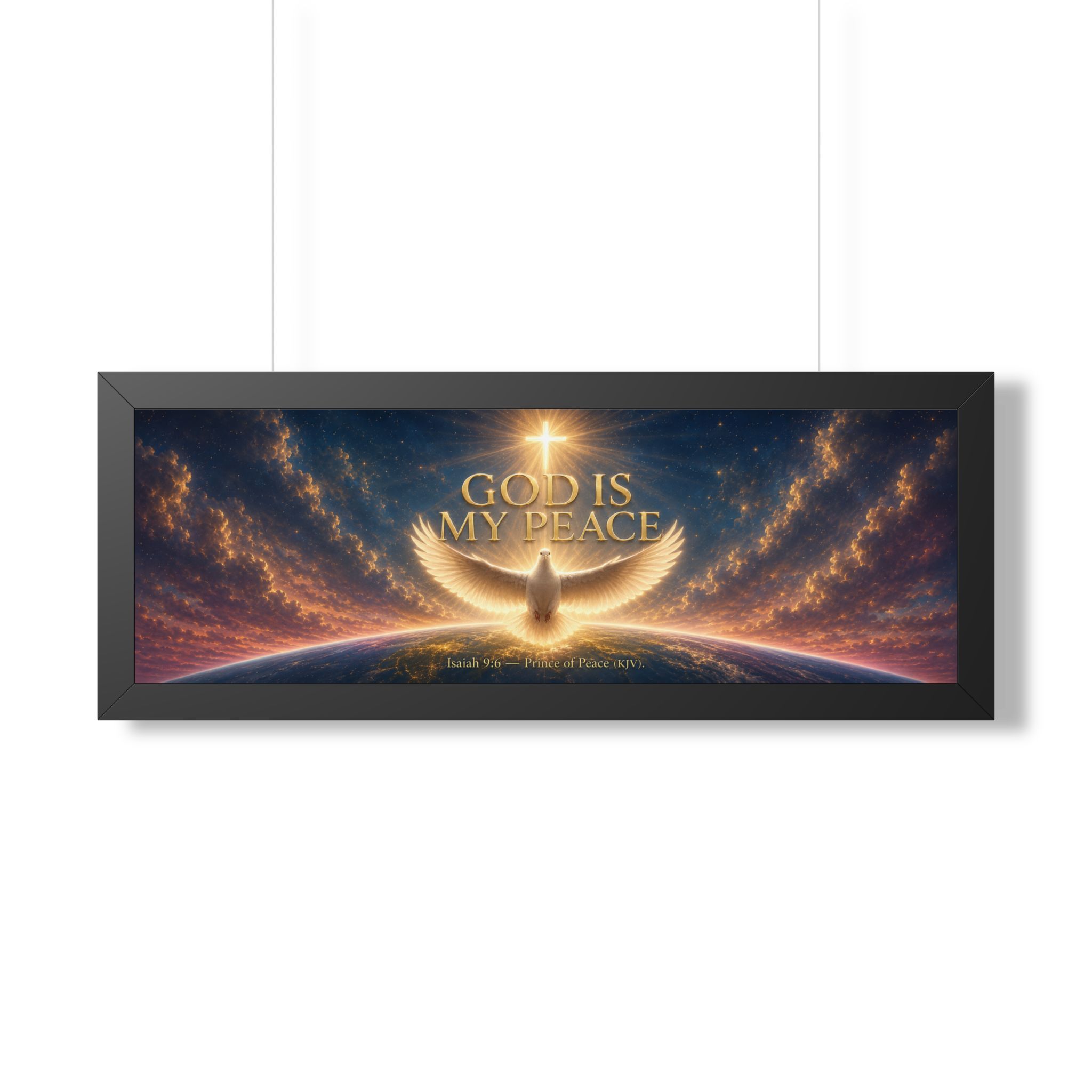 My Peace I Give You Landscape Wall Art | Calming Jesus Christian Decor | Faith Gift - Image 4