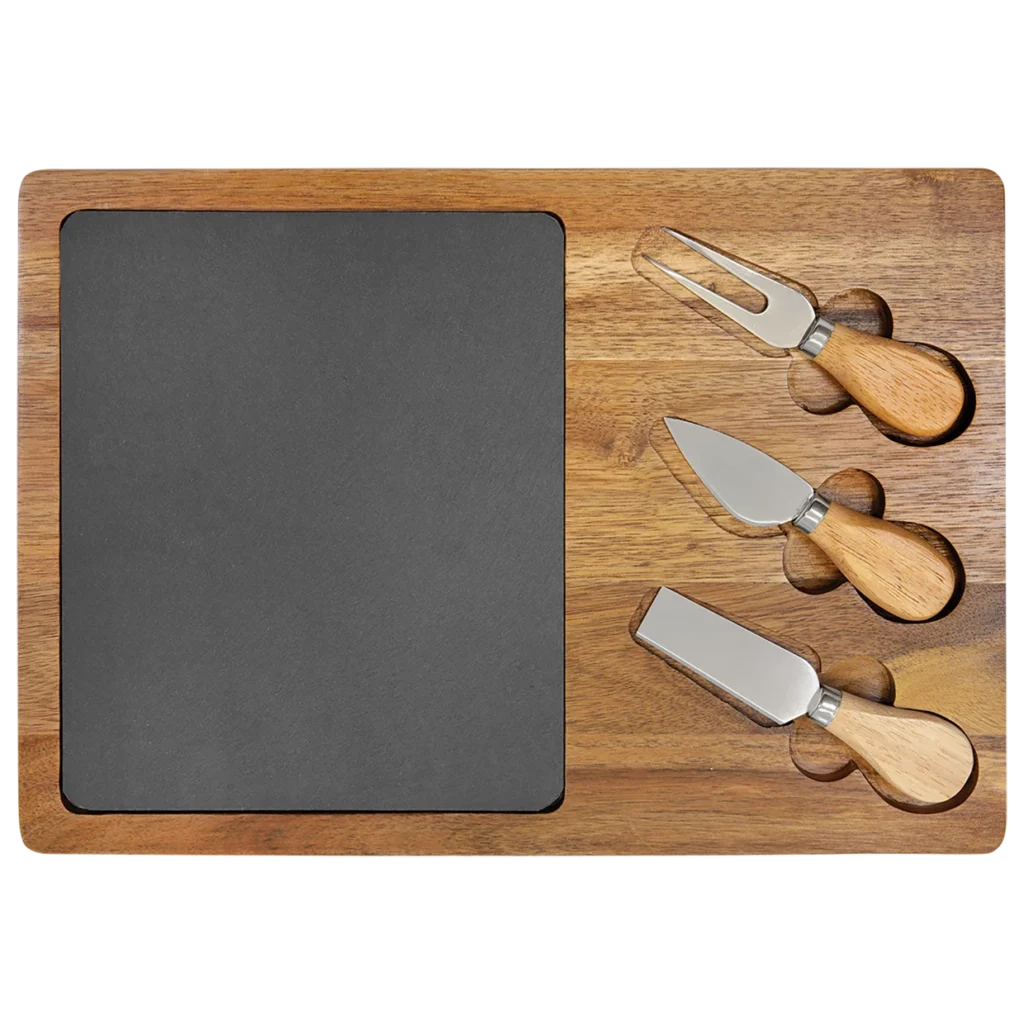Personalized Slate & Wood Charcuterie Board