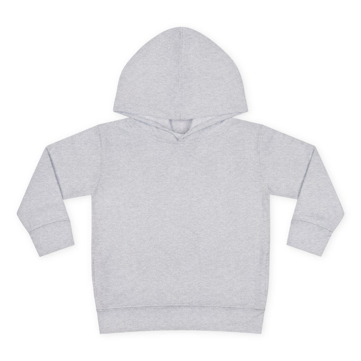 Personalized Toddler Hoodie in Heather, blank front view