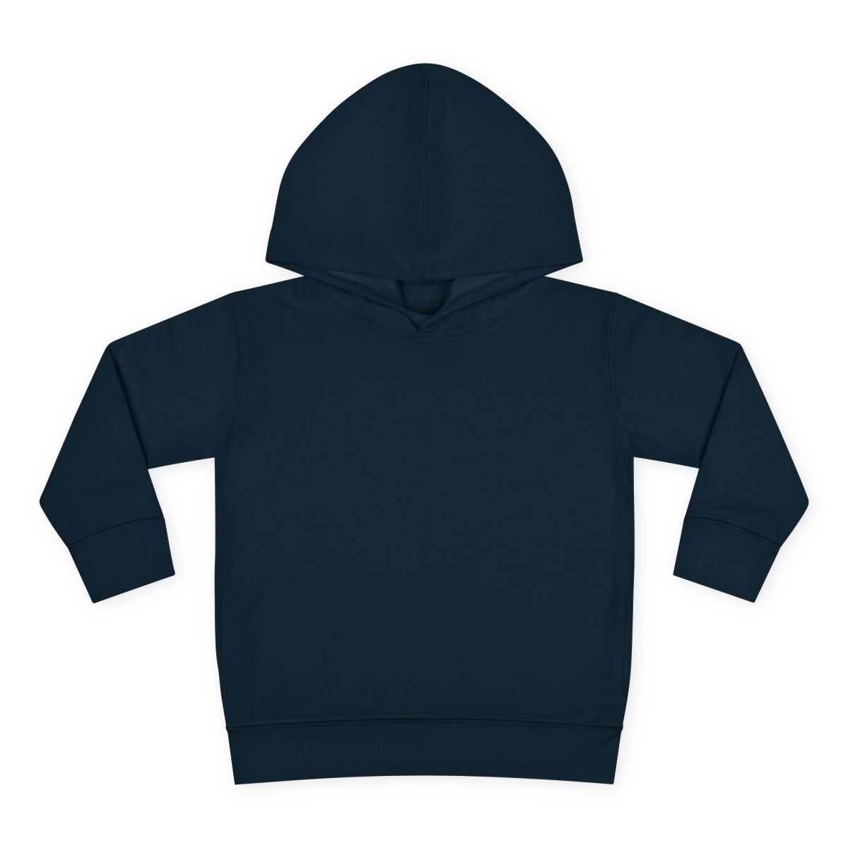 Personalized Toddler Hoodie in Navy, blank front view