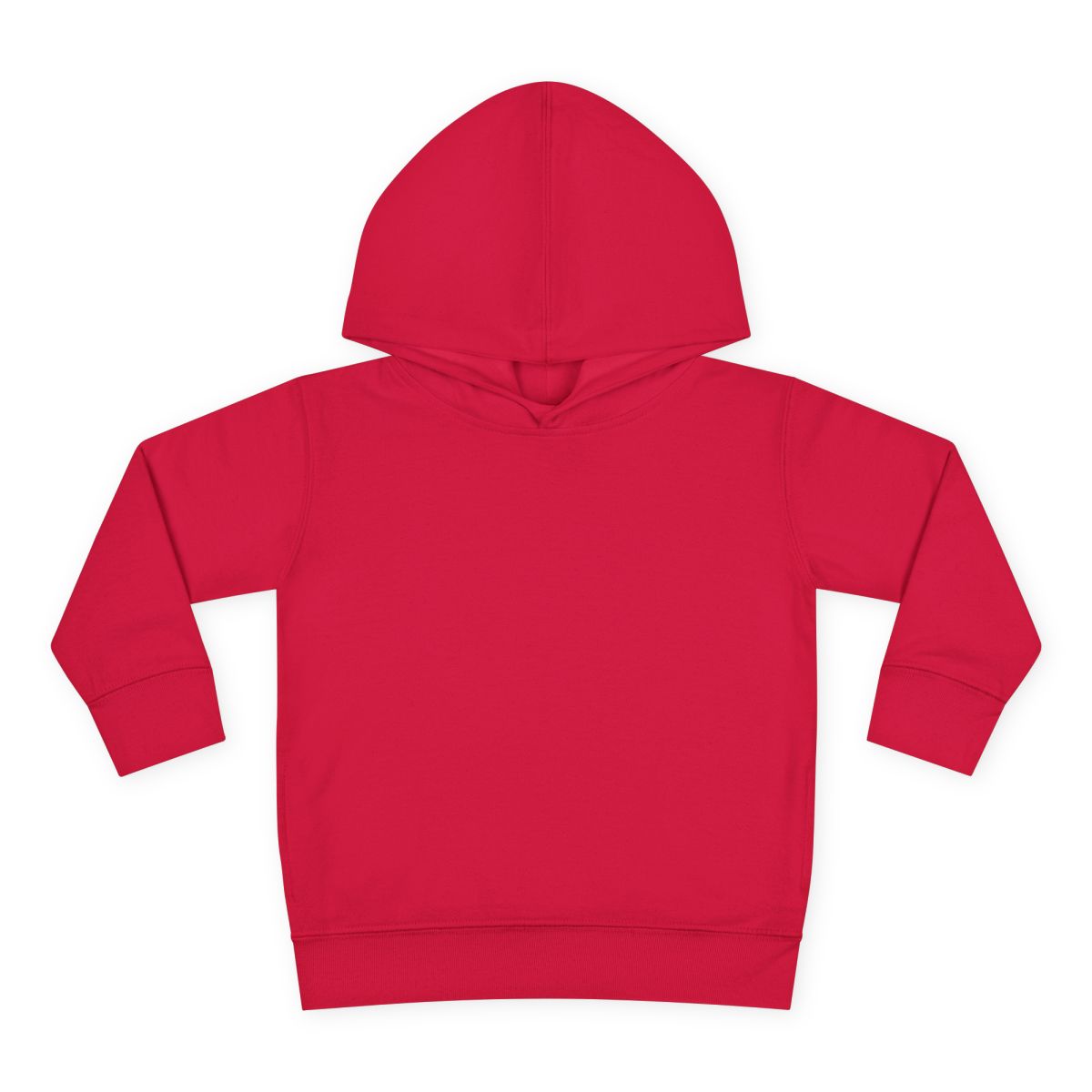 Personalized Toddler Hoodie in Red, blank front view