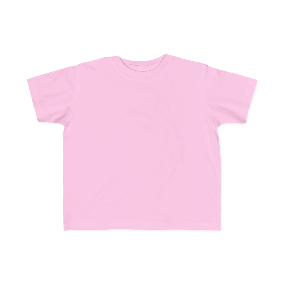 Personalized Toddler Tee in Pink, blank front view