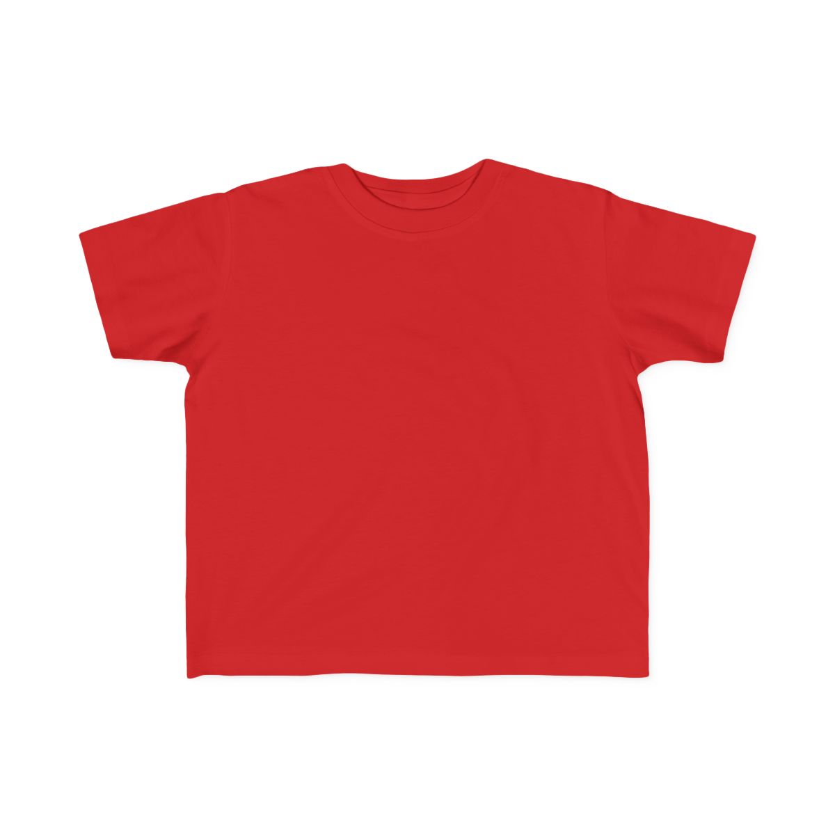Personalized Toddler Tee in Red, blank front view